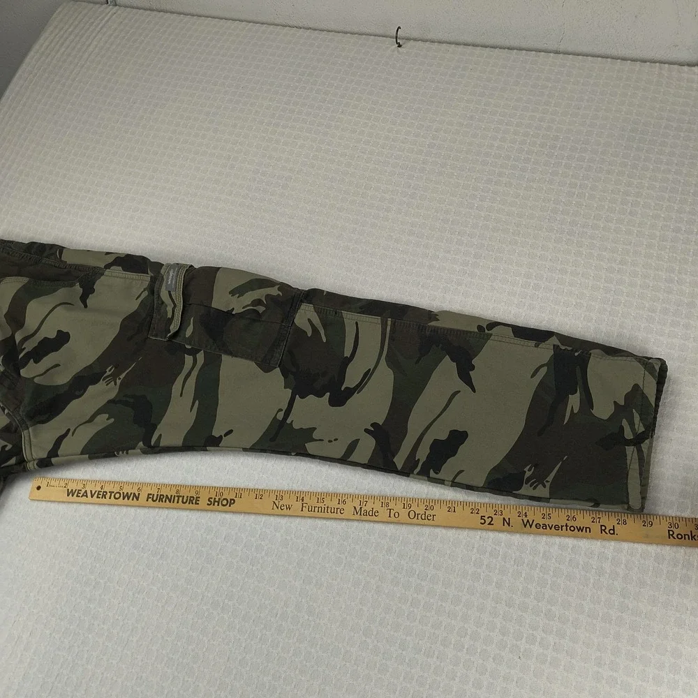 Wrangler Mens Relaxed Fit Fleece Lined Camo‎ Cargo Pants 30x30 Green 70FEW4M